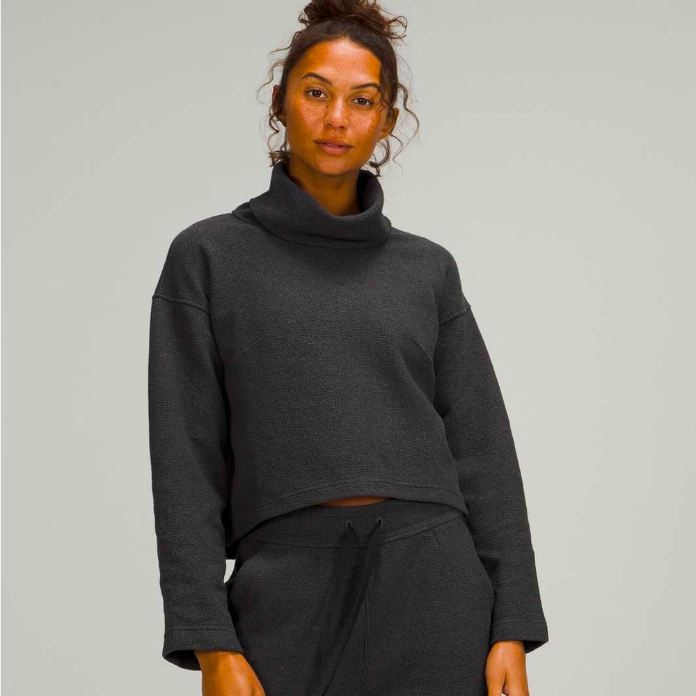 Lululemon Ribbed Funnel Neck Pullover